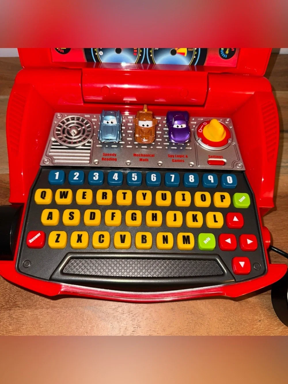 Disney Pixar Cars Lightning McQueen V-Tech Learning Laptop works great see video